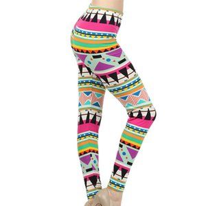 GEOMETRIC ART DECO PATTERN Printed Leggings